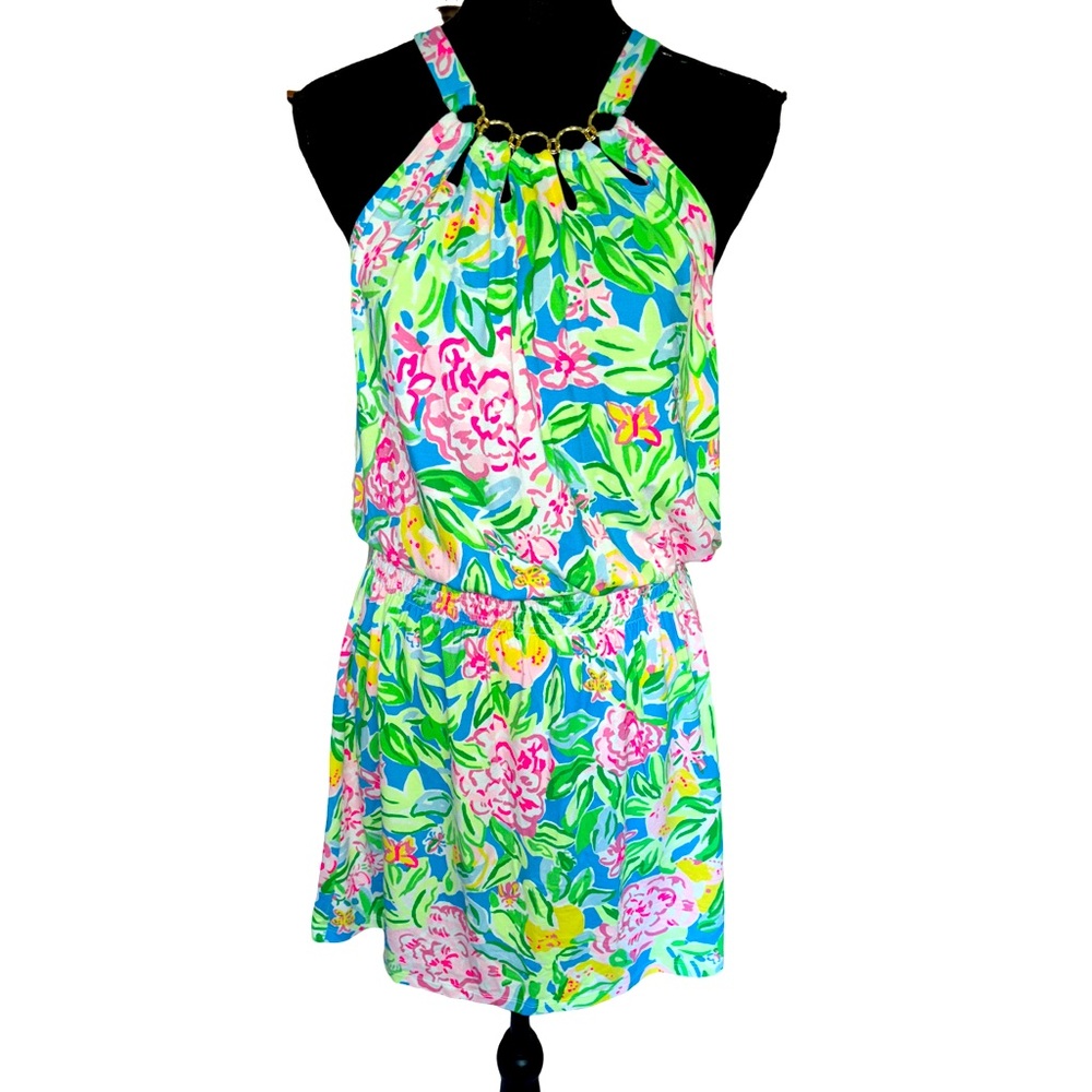 Lilly Pulitzer Shirelle Skirted Romper. New with tags Size M